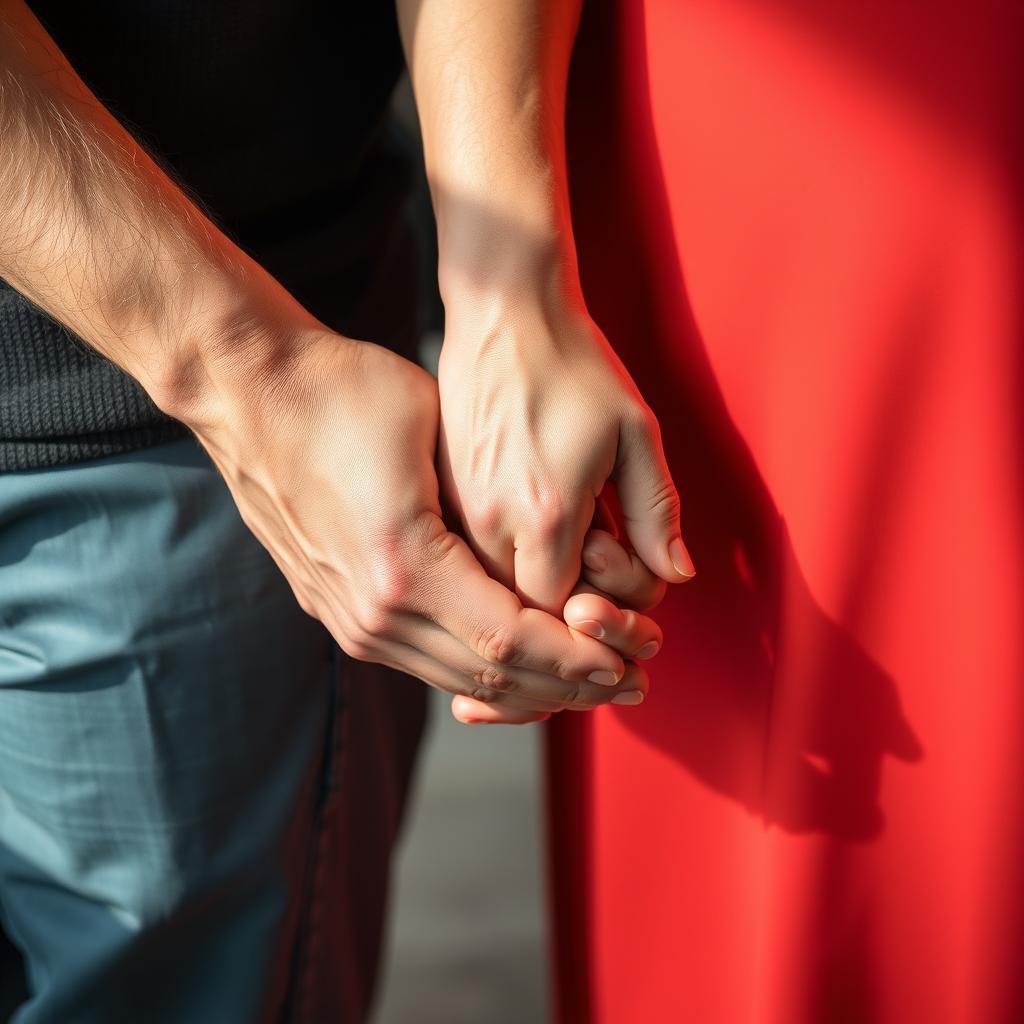 Zwei Hände halten sich liebevoll, symbolisiert die Verbundenheit im Liebesgedicht Zwei Hände halten sich liebevoll, symbolisiert die Verbundenheit im Liebesgedicht